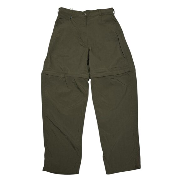 THE NORTH FACE Convertible Green Light Zip-Off Outdoor Casual Pants Womens 12 - Picture 2 of 8